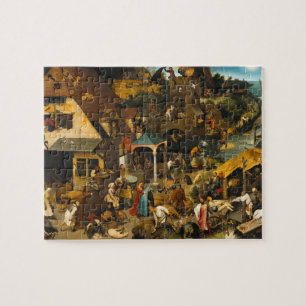 Pieter Bruegel der Ältere - Niederländische Sprich Puzzle