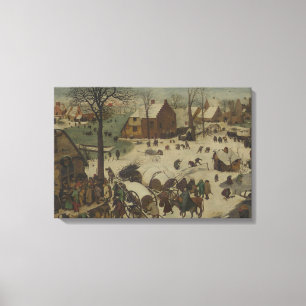 Pieter Bruegel der Ältere - Zahlen bei Bethlehem Leinwanddruck