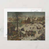 Pieter Bruegel der Ältere - Zahlen bei Bethlehem Postkarte (Vorne/Hinten)