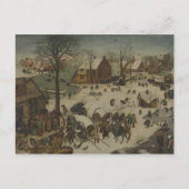 Pieter Bruegel der Ältere - Zahlen bei Bethlehem Postkarte (Vorderseite)