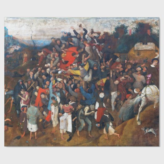 Pieter Bruegel, der Wein des Heiligen Martins Geschenkpapier (Flach)