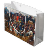 Pieter Bruegel, der Wein des Heiligen Martins Große Geschenktüte (Rückseite Schrägansicht)