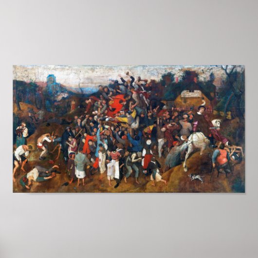 Pieter Bruegel, der Wein des Heiligen Martins Poster (Vorne)