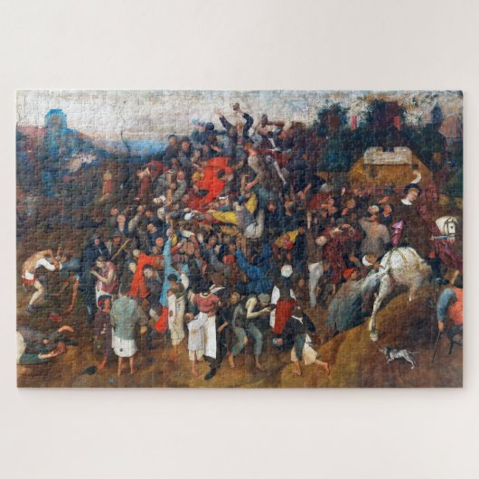 Pieter Bruegel, der Wein des Heiligen Martins Puzzle (Horizontal)