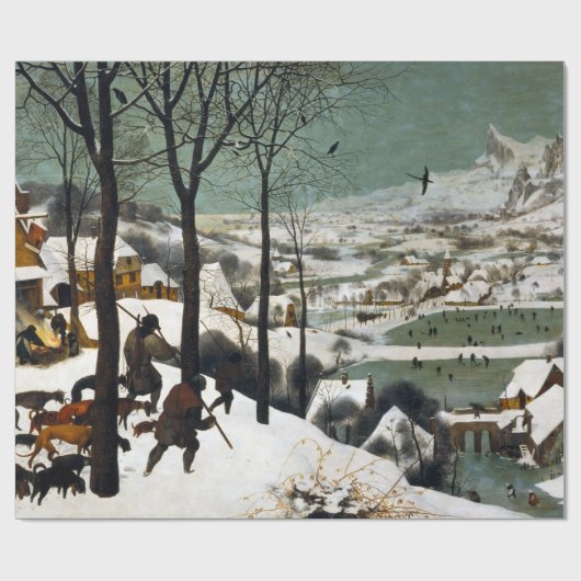 Pieter Bruegel die Älteren Jäger im Schnee Geschenkpapier (Flach)
