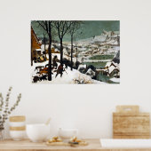 Pieter Bruegel die Älteren Jäger im Schnee Poster (Küche)