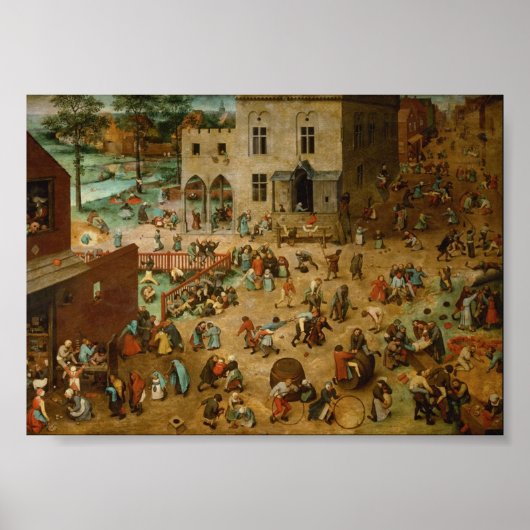 Pieter Bruegel die Elder Children s Games 1560 Poster (Vorne)