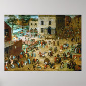 Pieter Bruegel die Elder Children's Games Poster (Vorne)