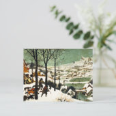 Pieter Bruegel Hunters auf der Schneekarte Postkarte (Stehend Vorderseite)