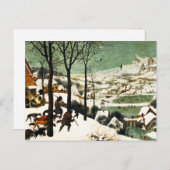 Pieter Bruegel Hunters auf der Schneekarte Postkarte (Vorne/Hinten)
