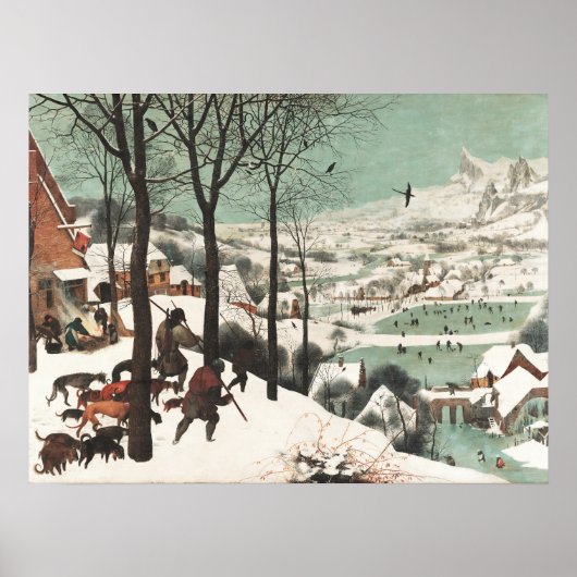Pieter Bruegel Hunters im Schnee Poster (Vorne)