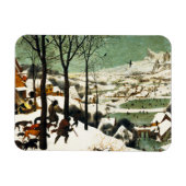 Pieter Bruegel Hunters im Schneemagnet Magnet (Horizontal)