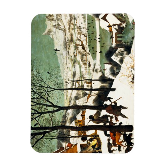 Pieter Bruegel Hunters im Schneemagnet Magnet (Vertikal)