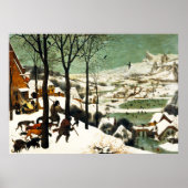 Pieter Bruegel Hunters im Schneeposter Poster (Vorne)