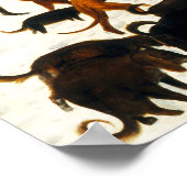 Pieter Bruegel Hunters im Schneeposter Poster (Ecke)