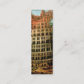 Pieter Bruegel ist der "kleine" Turm von Babel Mini Visitenkarte (Rückseite)