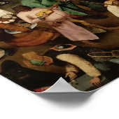 PIETER BRUEGEL - Kampf zwischen Karneval und Lent Poster (Ecke)