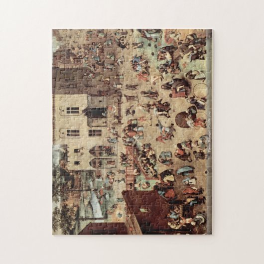 Pieter Bruegel - Kindersspiel Puzzle (Vertikal)