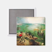 Pieter Bruegel Landschaft mit dem Fall von Icarus Magnet (Vorderseite/Rückseite)