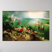 Pieter Bruegel Landschaft mit dem Fall von Icarus Poster (Vorne)