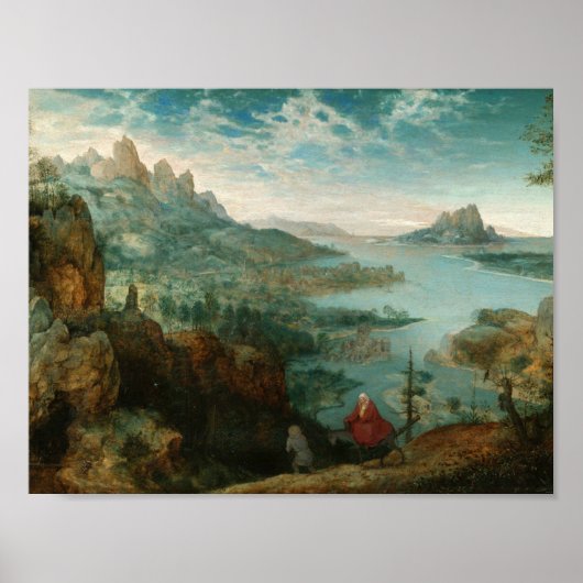 Pieter Bruegel - Landschaft mit Flug nach Ägypten Poster (Vorne)