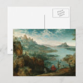 Pieter Bruegel - Landschaft mit Flug nach Ägypten Postkarte (Vorne/Hinten)