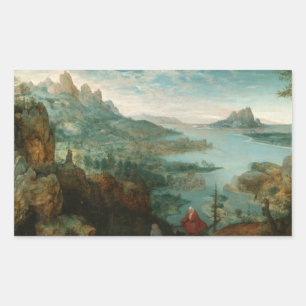 Pieter Bruegel - Landschaft mit Flug nach Ägypten Rechteckiger Aufkleber