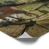 Pieter Bruegel - Landschaftsfall von Icarus Poster (Ecke)