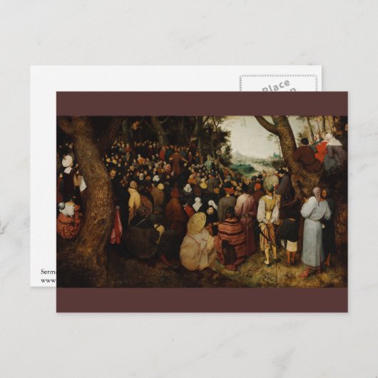 Pieter Bruegel, Sohn des Johannes des Taufers Postkarte (Vorne/Hinten)