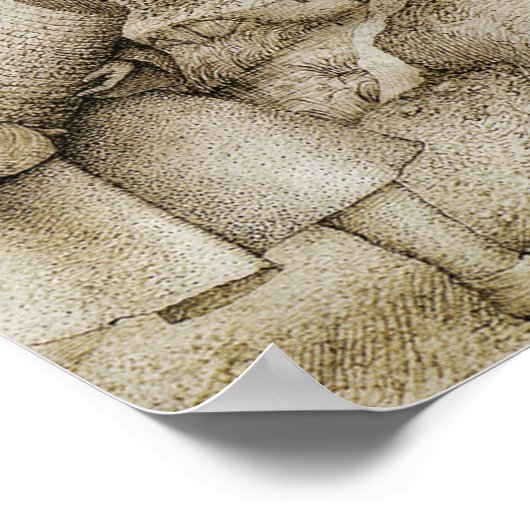 Pieter Bruegel the Ältere - Die Imker Poster (Ecke)