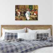 Pieter Bruegel the Elder - Bauernhochzeit Leinwanddruck (Insitu (Schlafzimmer))