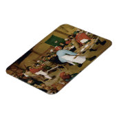 Pieter Bruegel the Elder - Bauernhochzeit Magnet (Linke Seite)