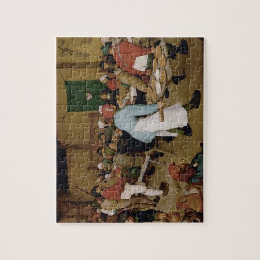 Pieter Bruegel the Elder - Bauernhochzeit Puzzle (Vertikal)