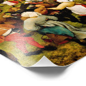 Pieter Bruegel The Elder - Der Hochzeitstanz Fotodruck (Ecke)