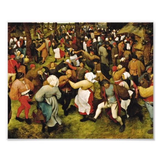 Pieter Bruegel The Elder - Der Hochzeitstanz Fotodruck (Vorne)