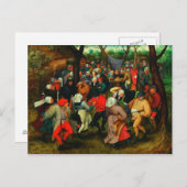 Pieter Bruegel The Elder - Der Hochzeitstanz Postkarte (Vorne/Hinten)