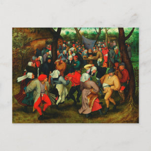 Pieter Bruegel The Elder - Der Hochzeitstanz Postkarte