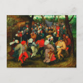 Pieter Bruegel The Elder - Der Hochzeitstanz Postkarte (Vorderseite)