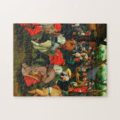 Pieter Bruegel The Elder - Der Hochzeitstanz Puzzle (Horizontal)