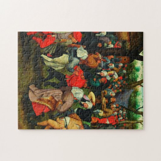 Pieter Bruegel The Elder - Der Hochzeitstanz Puzzle (Horizontal)