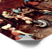 Pieter Bruegel the Elder - Die Kinderspiele Poster (Ecke)