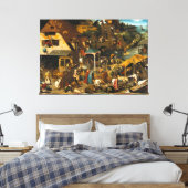 Pieter Bruegel the Elder - Die niederländischen Sp Leinwanddruck (Insitu (Schlafzimmer))