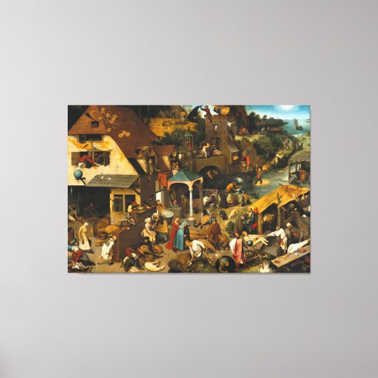 Pieter Bruegel the Elder - Die niederländischen Sp Leinwanddruck (Vorderseite)