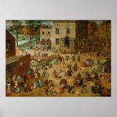 Pieter Bruegel the Elder - Kinderspiele Poster (Vorne)