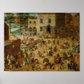 Pieter Bruegel the Elder - Kinderspiele Poster (Vorne)