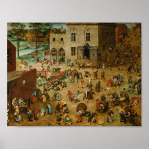 Pieter Bruegel the Elder - Kinderspiele Poster
