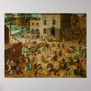 Pieter Bruegel the Elder - Kinderspiele Poster