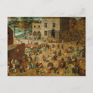 Pieter Bruegel the Elder - Kinderspiele Postkarte