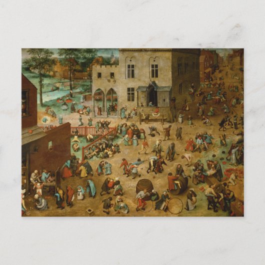 Pieter Bruegel the Elder - Kinderspiele Postkarte (Vorderseite)