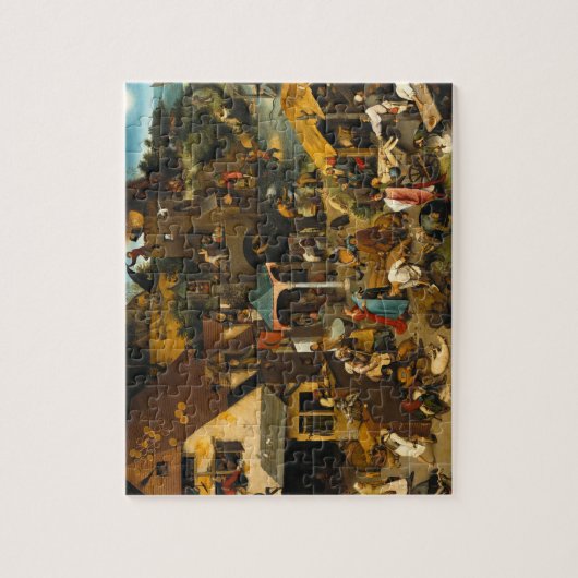 Pieter Bruegel the Elder - Niederländische Sprichw Puzzle (Vertikal)